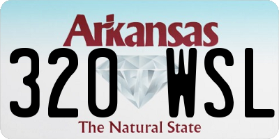 AR license plate 320WSL