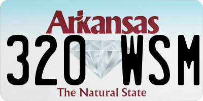 AR license plate 320WSM