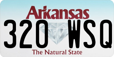 AR license plate 320WSQ