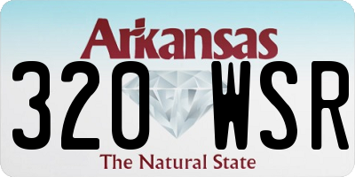 AR license plate 320WSR