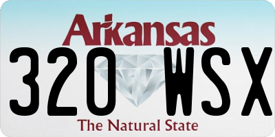 AR license plate 320WSX