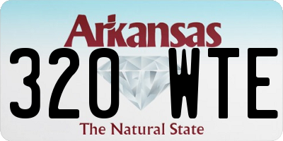 AR license plate 320WTE