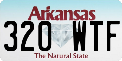 AR license plate 320WTF