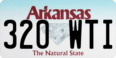 AR license plate 320WTI