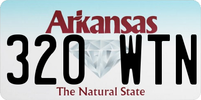AR license plate 320WTN