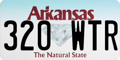 AR license plate 320WTR