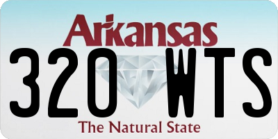 AR license plate 320WTS