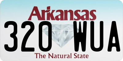 AR license plate 320WUA