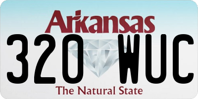 AR license plate 320WUC
