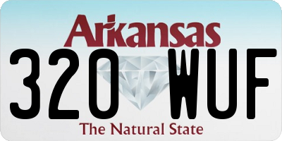 AR license plate 320WUF