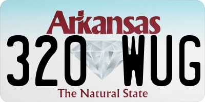 AR license plate 320WUG