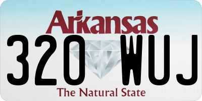 AR license plate 320WUJ