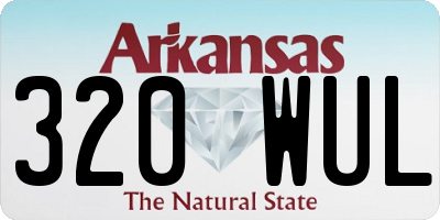 AR license plate 320WUL