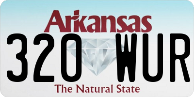 AR license plate 320WUR