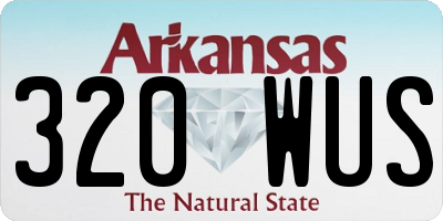 AR license plate 320WUS