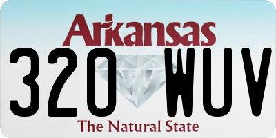 AR license plate 320WUV