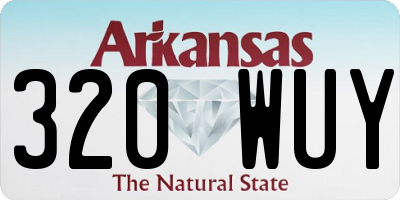 AR license plate 320WUY