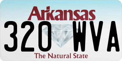 AR license plate 320WVA