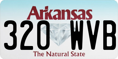 AR license plate 320WVB