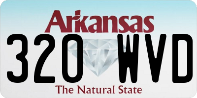 AR license plate 320WVD