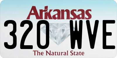 AR license plate 320WVE