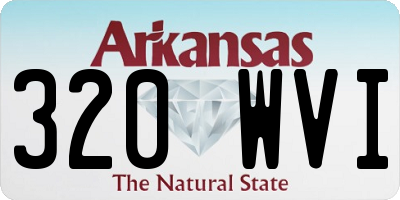 AR license plate 320WVI