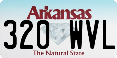 AR license plate 320WVL