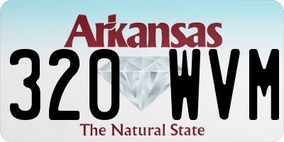 AR license plate 320WVM