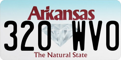 AR license plate 320WVO