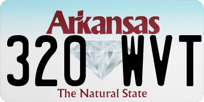 AR license plate 320WVT