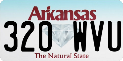 AR license plate 320WVU