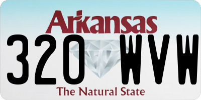 AR license plate 320WVW