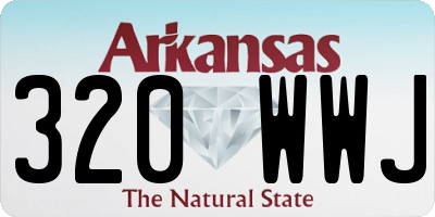 AR license plate 320WWJ