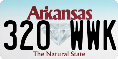 AR license plate 320WWK