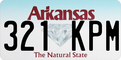 AR license plate 321KPM