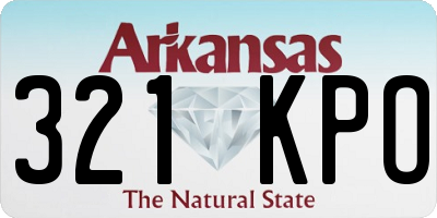 AR license plate 321KPO