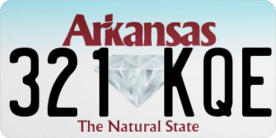 AR license plate 321KQE