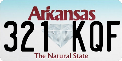 AR license plate 321KQF