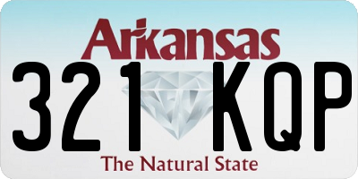 AR license plate 321KQP