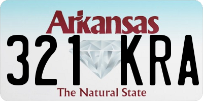 AR license plate 321KRA