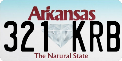 AR license plate 321KRB