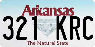 AR license plate 321KRC