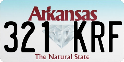 AR license plate 321KRF