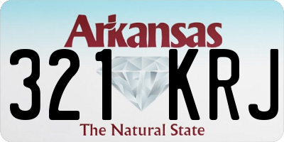 AR license plate 321KRJ