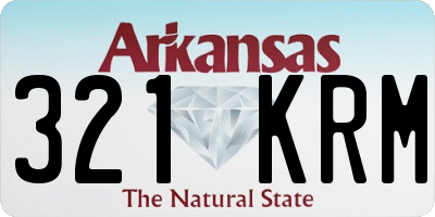 AR license plate 321KRM