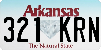 AR license plate 321KRN
