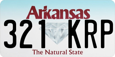 AR license plate 321KRP