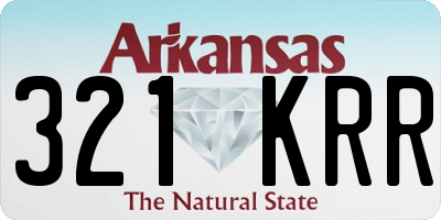 AR license plate 321KRR