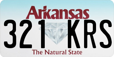 AR license plate 321KRS