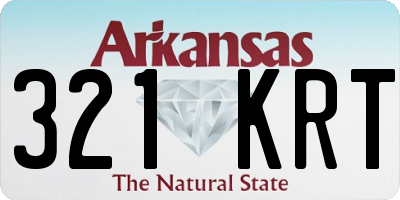 AR license plate 321KRT